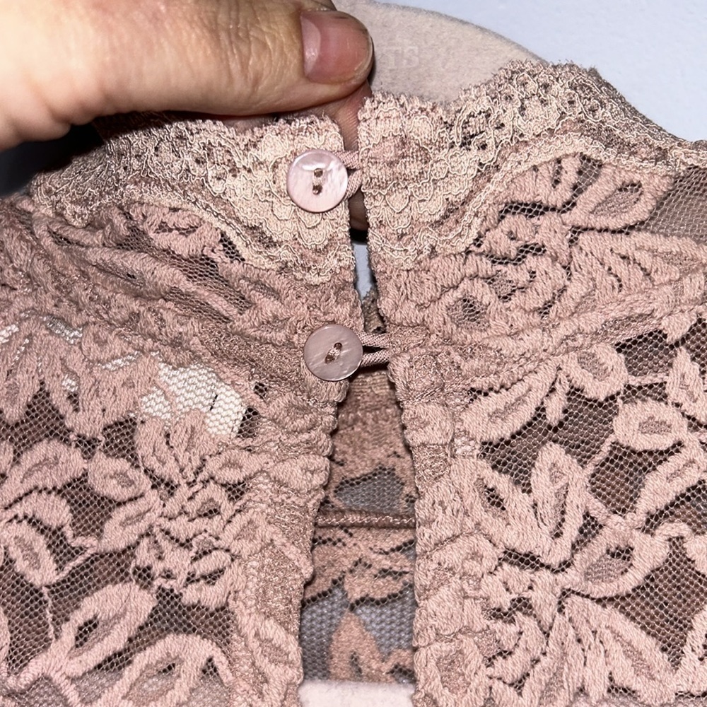 Rosemunde Copenhagen Lace Tank Top Peach - Picture 6 of 10